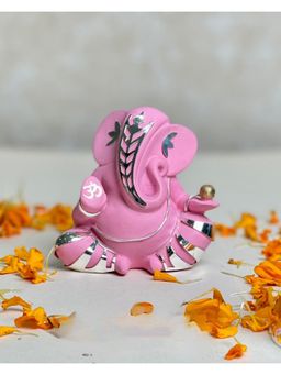 EL' UNIQUE - Pink Ladoo Ganesha Idol