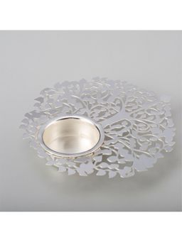 EL' UNIQUE - Silver Tree of Life Tea Light Holder