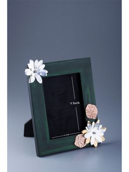 EL' UNIQUE - Malachite Green Flower Design Photo Frame