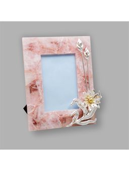 EL' UNIQUE - Flower Rose Pink Quartz Photo Frame
