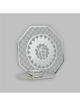 EL' UNIQUE - Guru Nanak Ji Silver Plated Tea Light Holder