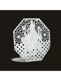 EL' UNIQUE - Durga Mata Silver Plated Tea Light Holder