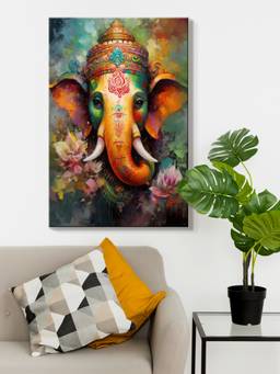 999Store - Ganesha Canvas Painting