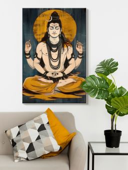999Store - Lord Shiva Meditation Canvas Painting