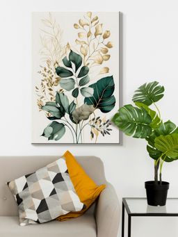 999Store - Minimalist Multi-Color Leaf Painting
