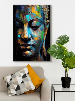 999Store - Abstract Buddha Canvas Painting