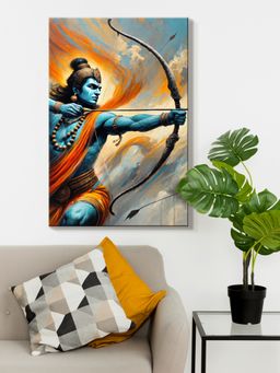 999Store - Lord Rama Archery Canvas Painting