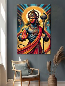999Store - Hanuman Divine Strength Canvas Painting