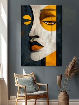 999Store - Abstract Portrait Canvas Wrapped Painting