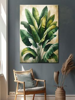 999Store - Banana Leaves Tropical Art Canvas-Wrapped Painting