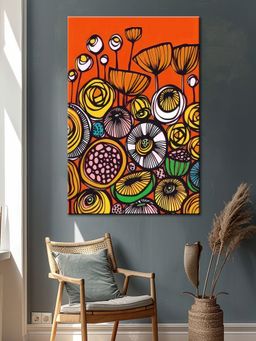 999Store - Vibrant Floral Bloom Art Canvas-Wrapped Painting