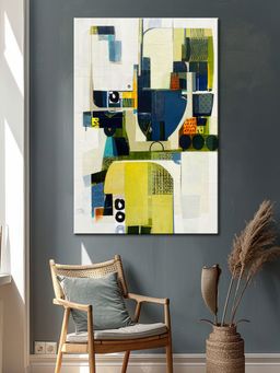 999Store - Modern Abstract Geometric Canvas-Wrapped Painting