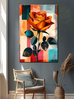 999Store - Rose Canvas-Wrapped Painting