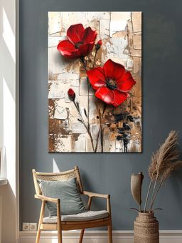 999Store - Modern Flower Canvas-Wrapped Painting