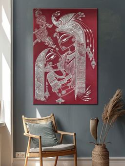 999Store - Beautiful Abstract Floral Canvas Wrapped Painting