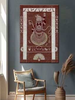 999Store - Modern Metallic Flowers Canvas Wrapped Painting