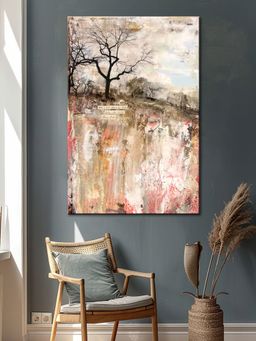 999Store - Elegant Floral Canvas Wrapped Painting