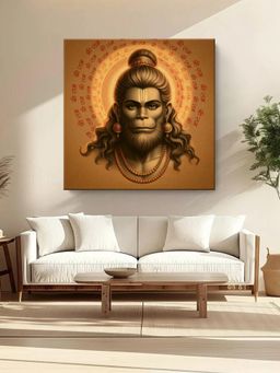 999Store - Majestic Hanuman with Radiating Jai Shri Ram Mantra Painting