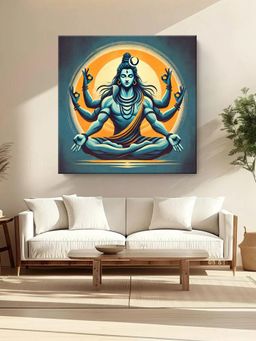 999Store - Divine Shivalinga Puja Canvas Painting