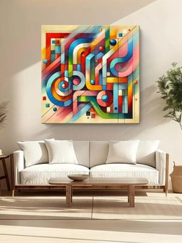 999Store - Geometric Abstraction Canvas Painting