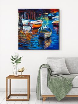 999Store - Boats Dock Painting