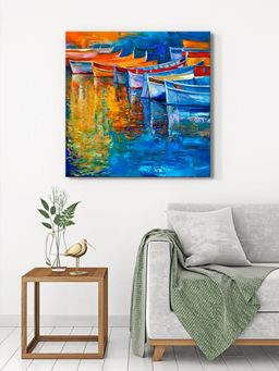 999Store - Colorful Boats Painting