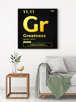 999Store - Greatness Typography Home Office Art Motivational Canvas Painting