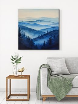 999Store - Blue Forest Serene Painting