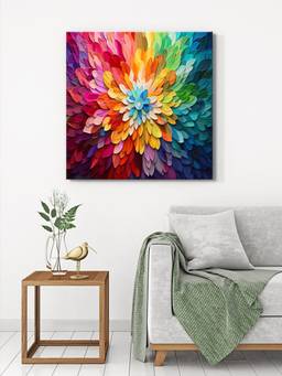 999Store - Colorful Petals Painting