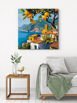 999Store - Village Scene Lemon Orchard Painting