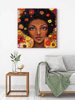999Store - Whimsical African Woman Painting