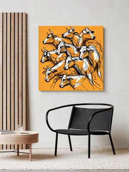 999Store - Running Bulls Dynamic Art Bold Living Rooms Canvas Painting