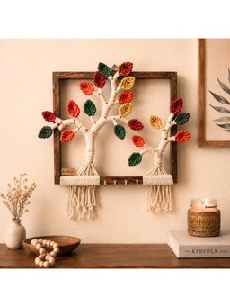 Karighar - Beige Tree of Harmony Key Holder