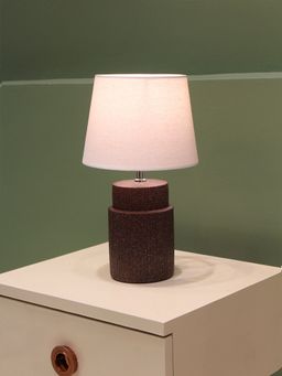 ELARE - Brown Lunara Glow Luxury Bedside Table Lamp
