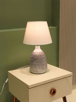 ELARE - White Classic Bedside Table Lamp