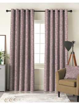 CASABLEU - Liva Wine Polyester Blackout Curtains (Pack of 2)