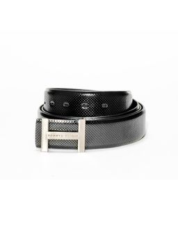 Tommy Hilfiger - Men'S Leather Belt Yangy -Black