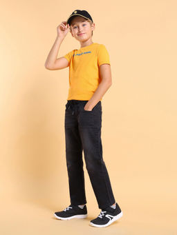 U.S. POLO ASSN. - Kids Black Cotton Jeans