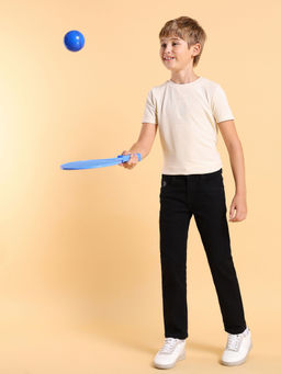 U.S. POLO ASSN. - Kids Black Cotton Jeans