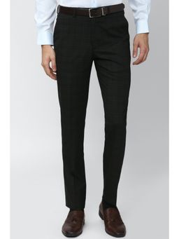 Van Heusen - Men Black Slim Formal Trousers