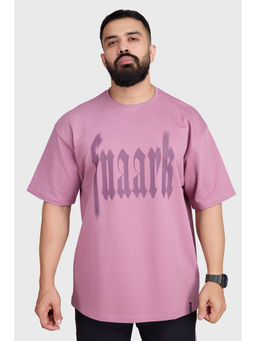 FUAARK - Pink Blurred Oversized Sports and Gym T-Shirt for Men