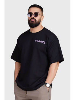 FUAARK - Black Rage Oversized Sports and Gym T-Shirt for Men