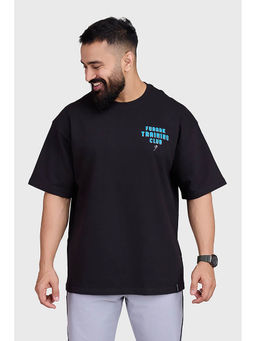 FUAARK - Black Training Club Oversized Sports and Gym T-Shirt for Men