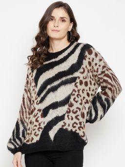 CAMLA - Black Sweater for Women (M)