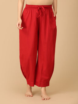 The Mom Store - Carmine Maroonscape Maternity Lounge Pants