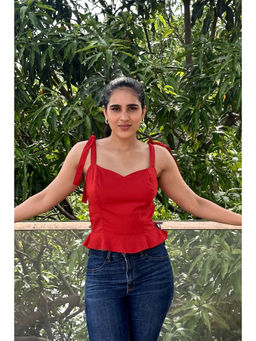 Myclo - Women Red Tessa Top