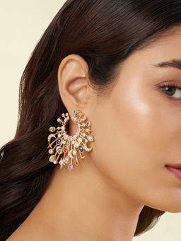 Isharya - Multi-Colour Rumi's Last Poem Earrings In 18Kt Gold Plated