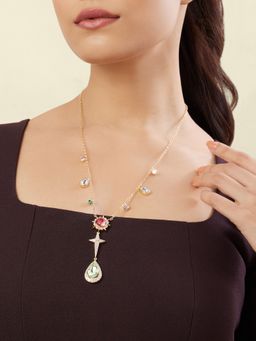 Isharya - Multi-Color Arctura Necklace In 18Kt Gold Plated