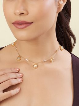 Isharya - Rust Zenith Charm Necklace In 18Kt Gold Plated