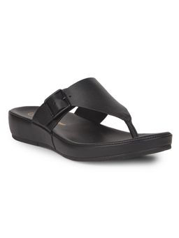 Hush Puppies - Womens Premium Comfort Flip-Flops with Cushioned Sole Sandals - Black
